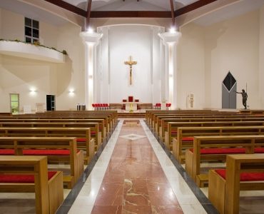 Modern church interior